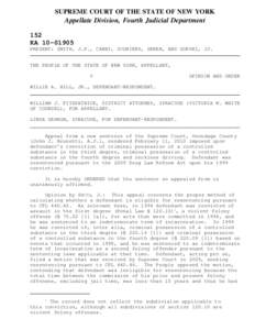 SUPREME COURT OF THE STATE OF NEW YORK  Appellate Division, Fourth Judicial Department 152 KA[removed]PRESENT: SMITH, J.P., CARNI, SCONIERS, GREEN, AND GORSKI, JJ.