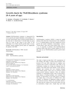 Eur J Pediatr DOIs00431ORIGINAL PAPER  Growth charts for Wolf-Hirschhorn syndrome