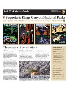 Fall 2014 Visitor Guide  National Park Service U.S. Department of the Interior  Sequoia & Kings Canyon National Parks
