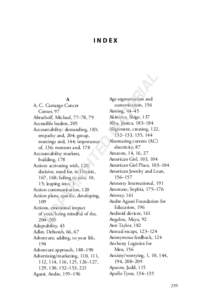 MA  TE Age segmentation and customization, 156