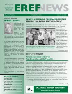 A Publication of the Environmental Research and Education Foundation