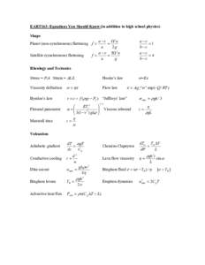 Thermodynamic equations / Viscosity / ClausiusClapeyron relation / Bingham plastic / Heat / Bingham / Rheology / Flow network