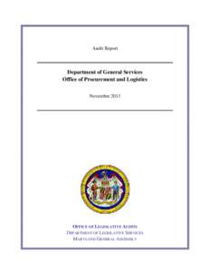 Department of General Services - Office of Procurement and Logistics[removed]