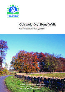 Cotswold Dry Stone Walls Conservation and management