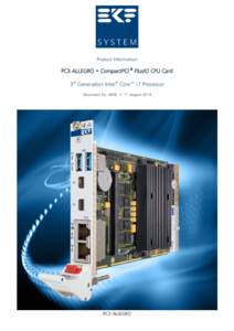 Standards organizations / Consortia / PICMG / CompactPCI / Backplane / PCI Express / Serial ATA / DDR3 SDRAM / Nvidia Ion / Computer buses / Computer hardware / Open standards