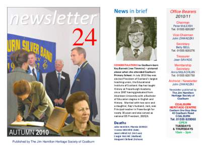 newsletter  News in brief Office Bearers[removed]