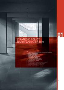 STRATEGIC POLICY ADVICE AND SUPPORT DEPARTMENT OF PREMIER AND CABINET  01