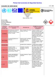 Nº CAS[removed]International Chemical Safety Cards (WHO/IPCS/ILO)