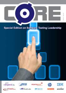 CORE Nº 3 - May[removed]Special Edition on Software Testing Leadership Welcome 04 BQI best Quality Institute