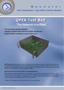 The cost efficient test plant substitute Emulate a complete mobile network in a simple industrial rack Suited for MVNEs and MVNOs to improve their service QPER Test Bed enables engineers to perform controlled mo