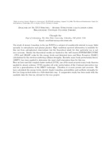 ”High Accuracy Atomic Physics in Astronomy”, IP/ITAMP workshop, August 7-9, 2006, The Harvard-Smithsonian Center for Astrophysics, Cambridge, MA, in honor of Prof. Micheal J. Seaton Analysis of Fe XVI Spectra : Atomi