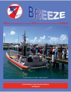 Division Captains 2007 Is the official publication of the United States Coast Guard Auxiliary 7th District  Volume LV