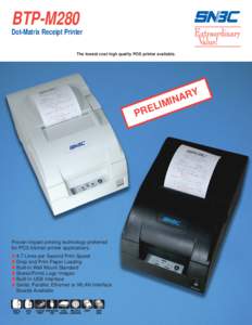 Impact printers / Media technology / Technology / Computer printers / Business / Universal Serial Bus / Printer / Printing