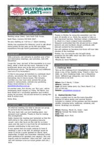 Bargo /  New South Wales / Macarthur / Natural landscaping / Australian Native Plants Society / Bray / Botanical garden / Landscape architecture / Environment / Landscape
