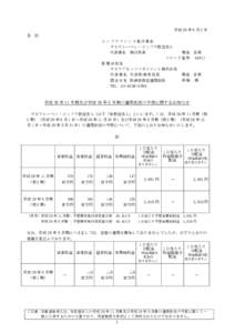 平成 28 年 6 月 2 日 各 位 インフラファンド発行者名 タカラレーベン・インフラ投資法人