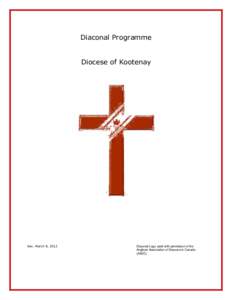 Diaconal Programme  Diocese of Kootenay Rev. March 8, 2012