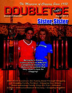 The Magazine of Clogging Since[removed]DOUBLETOE TIMES  www.doubletoe.com