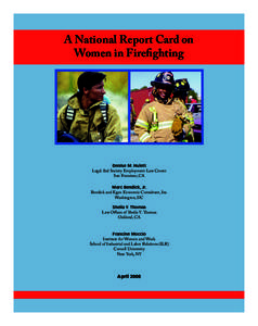 A National Report Card on Women in Firefighting  Denise M. Hulett