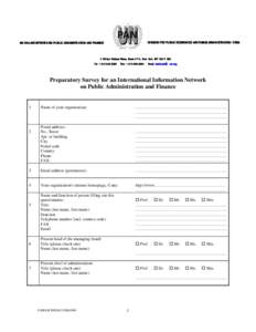 DIVISION FOR PUBLIC ECONOMICS ANDPUBLIC ADMINISTRATION/DESA  UN ONON-LINE NETWORK ON PUBLIC ADMINISTRATION AND FINANCE 2 United Nations Plaza, RoomRoom-1714, New York, NY[removed]USA Tel: [removed]-3862 Fax: 11-212