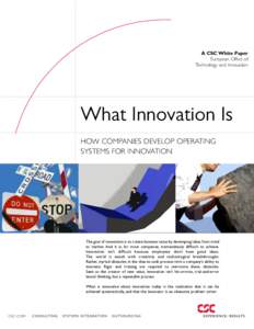 A CSC White Paper European Office of Technology and Innovation