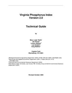 Microsoft Word - Virginia P-Index V 2.0 Technical Guide October 2005.doc