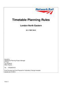 London North Eastern Region Rules Of The Plan 04