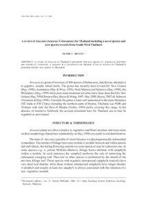 THAI FOR. BULL. (BOT.) 36: 1–[removed]A review of Alocasia (Araceae: Colocasieae) for Thailand including a novel species and