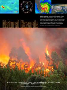 Natural Hazards Volcanoes, fires, earthquakes, droughts, tsunamis, floods, and hurricanes — every year these and other natural hazard events threaten lives and livelihoods, and result in tragic deaths and billions of d