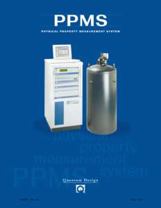 PHYSICAL PROPERTY MEASUREMENT SYSTEM  Quantum Design