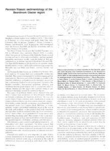 Permian-Triassic sedimentology of the Beardmore Glacier region -	y1  c ..•/