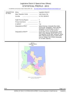 Legislative District 5 Special Area (SArea)  STATISTICAL PROFILE[removed]For definitions and sources of data in these profiles, see:  DESCRIPTION