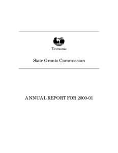 State Grants Commission  ANNUAL REPORT FOR[removed] Please address any enquiries to: The Secretary