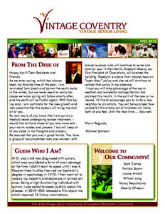 Vintage-Simi Hills Newsletter Cover