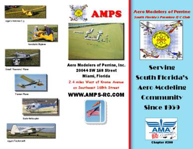 AMPS  Aero Modelers of Perrine South Florida’s Premiere R/C Club  1930’s Aeronca C-3