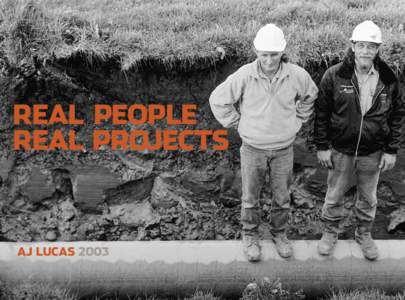 REAL PEOPLE REAL PROJECTS AJ LUCAS 2003  CONTENTS