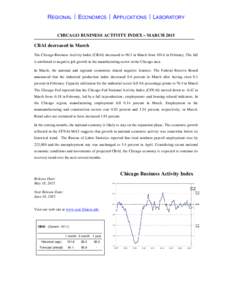 CHICAGO BUSINESS ACTIVITY INDEX