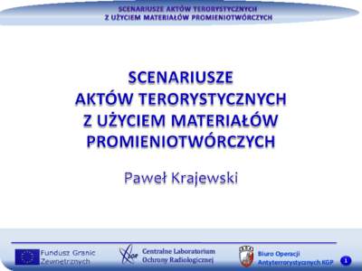 Centralne Laboratorium Ochrony Radiologicznej Biuro Operacji Antyterrorystycznych KGP