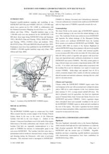 BATHURST AND FORBES 1:MAP SHEETS, NEW SOUTH WALES R.A. Chan CRC LEME, Geoscience Australia, PO Box 378, Canberra, ACTINTRODUCTION Regional regolith–landform mapping and modelling of 