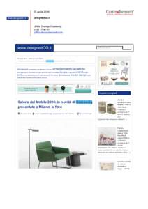 25 aprile 2016 www.designedOO.it solo un blog di design :-)  Designedoo.it