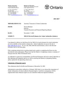 Financial statement / Ontario government buildings / Mowat Block / Mowat