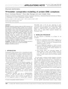 BIOINFORMATICS APPLICATIONS NOTE  Vol. 23 no[removed], pages 1694–1696 doi:[removed]bioinformatics/btm148  Structural bioinformatics