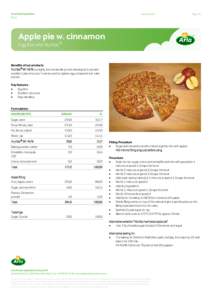 Arla Foods Ingredients Recipe Date MayPage 1/1