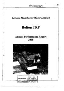 IM  Greater Manchester Waste Limited Bolton TRF Annual Performance Report