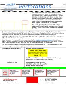 June[removed]Volume14 Number 06 Newsletter of the Lake County (IL) Philatelic Society - Established 1933
