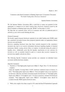 Financial markets / Finance / Market liquidity / Bank regulation / Bank / Investment / Basel III / Financial economics / Basel II / Net stable funding ratio