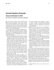 Annual Industry Accounts: Advance Estimates for 2005