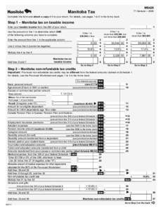 MB428  Manitoba Tax T1 General – 2006