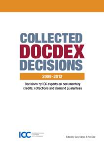 COLLECTED  DECISIONS[removed]Decisions by ICC experts on documentary