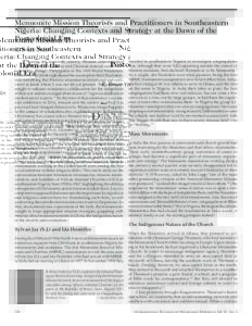International Bulletin of Missionary Research, Vol 37, No. 3