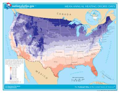 MEAN ANNUAL HEATING DEGREE DAYS C A N A D A HING